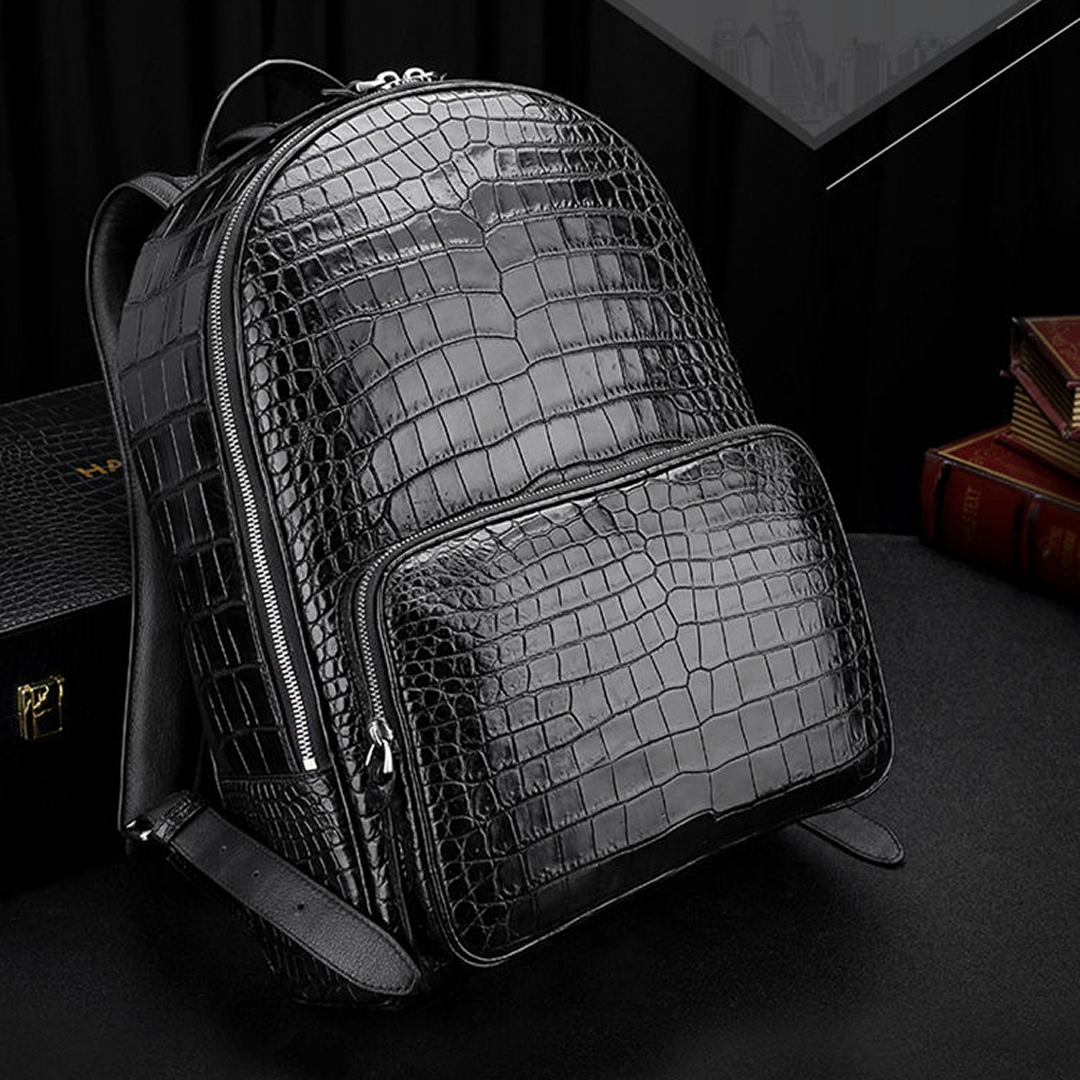 The Vascari Monarch Backpack — Luxury Crocodile Leather for Men