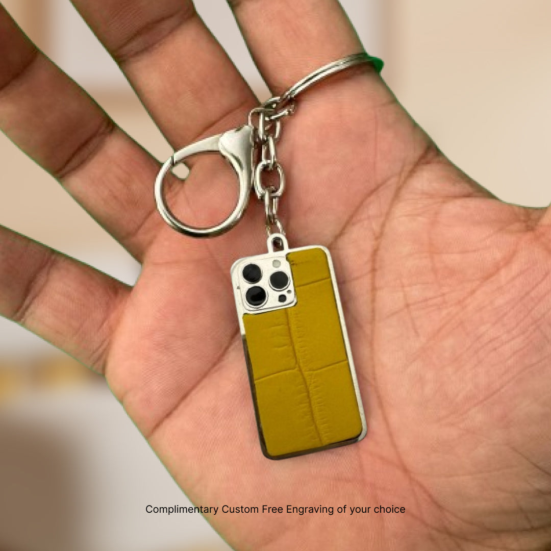 Yellow Crocodile Keyring