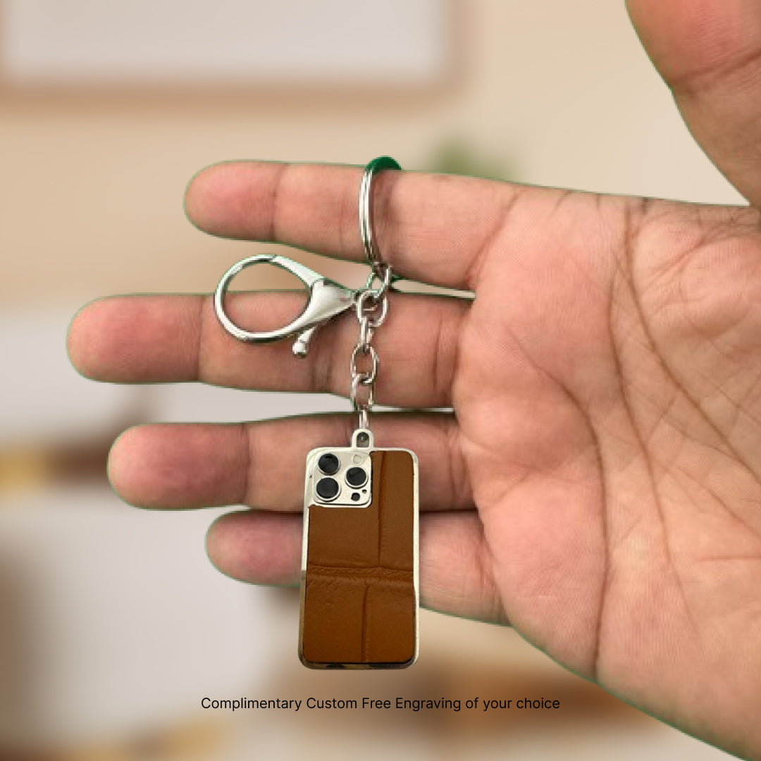 Brown Crocodile Keyring