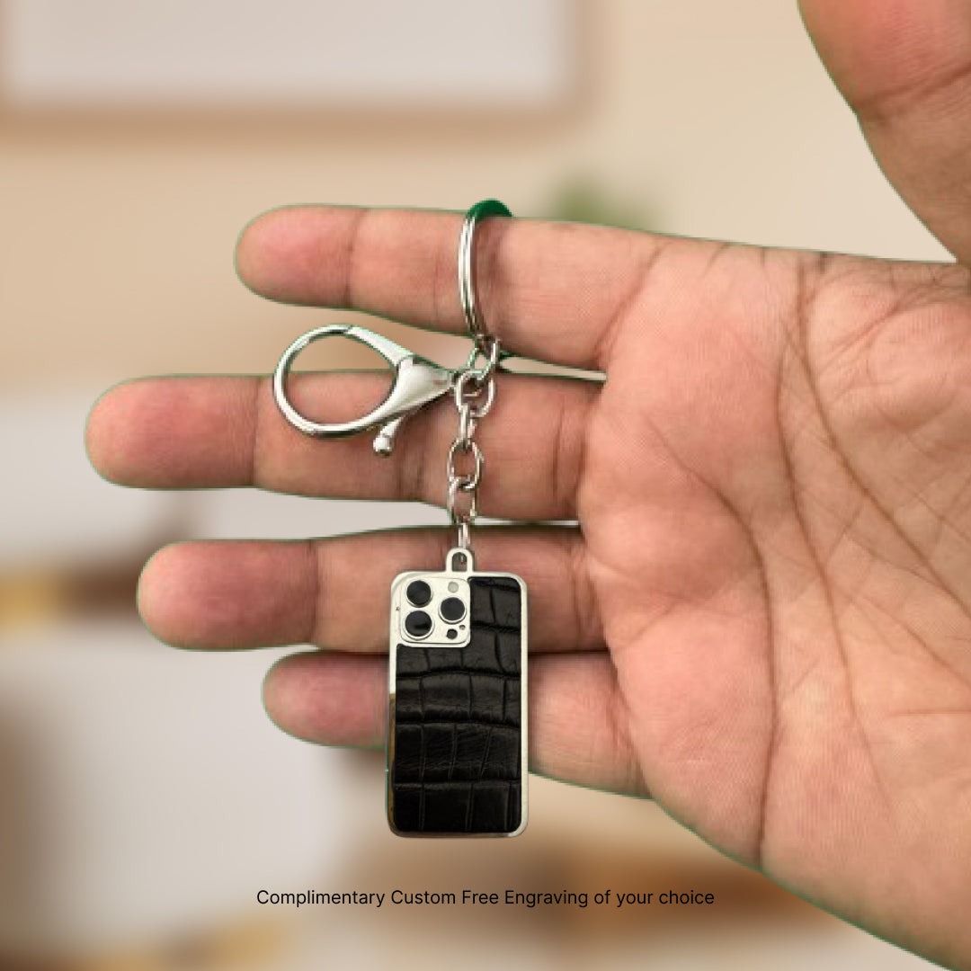 Black Crocodile Keyring