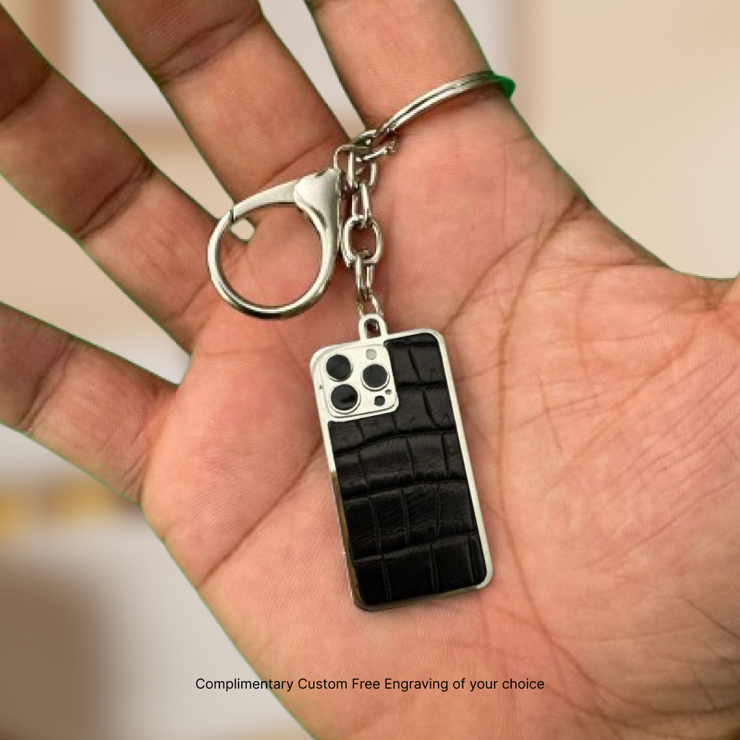 Black Crocodile Keyring