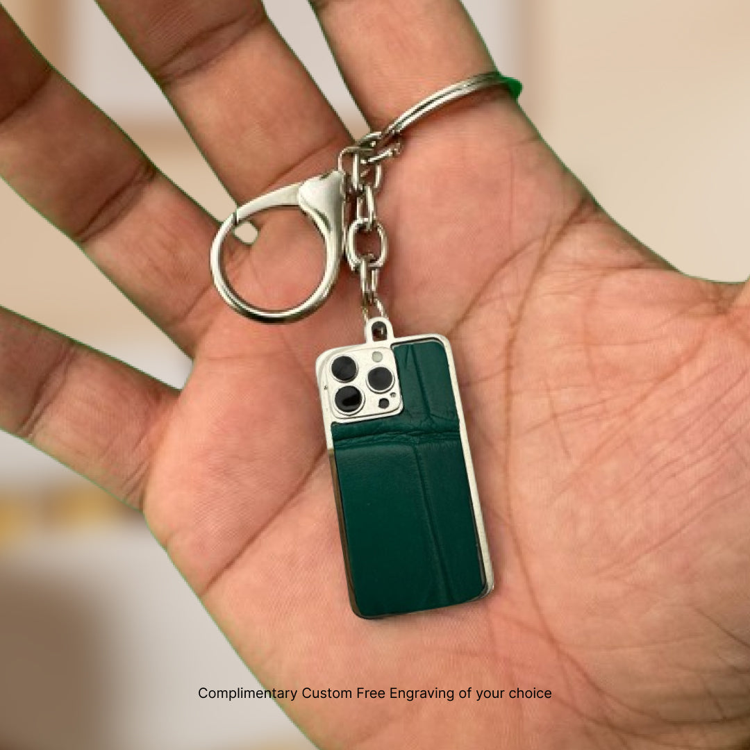 Green Crocodile Keyring