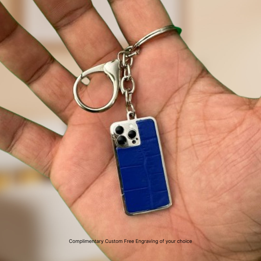 Blue Crocodile Keyring