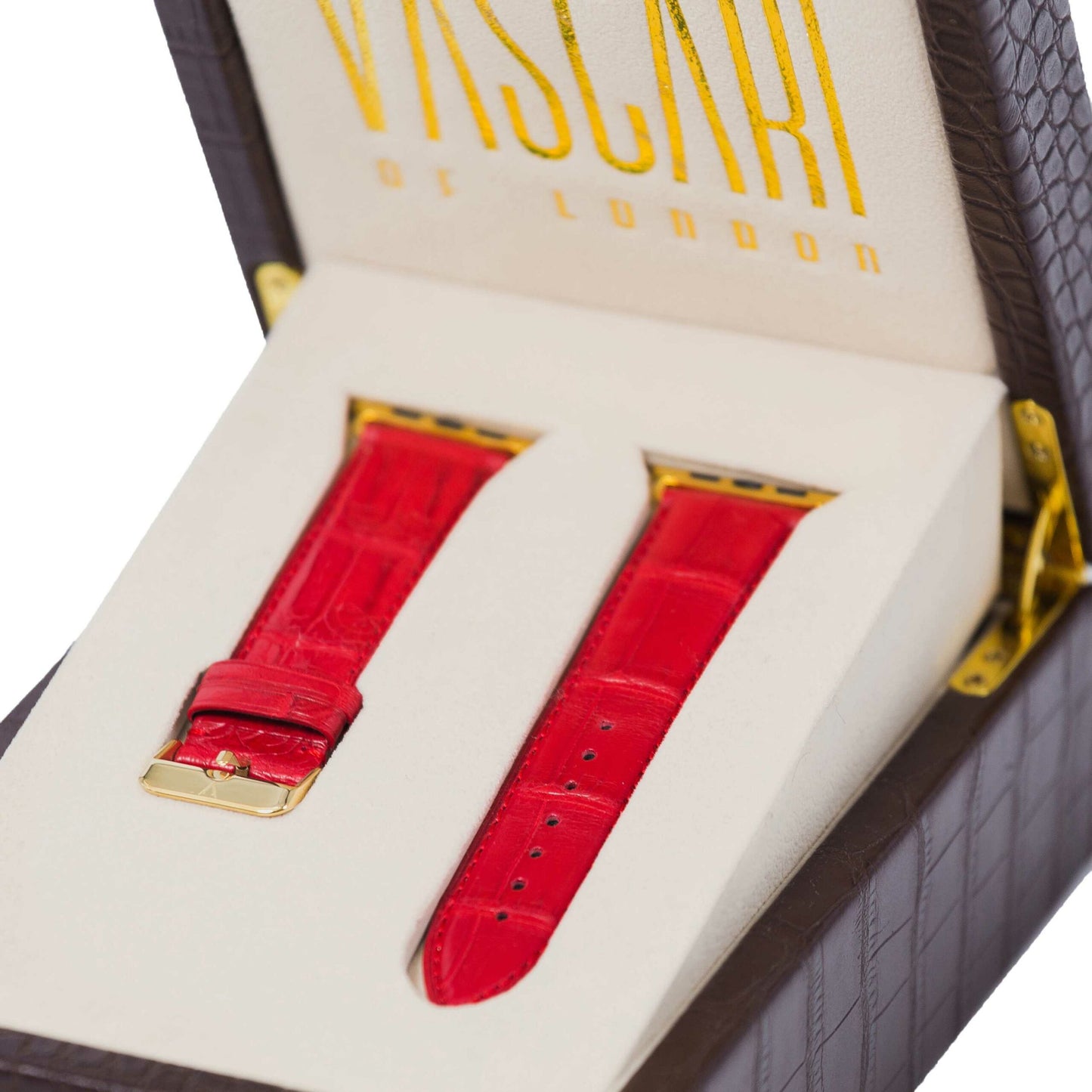 The Covent Garden Crocodile Apple Watch Strap Rare View