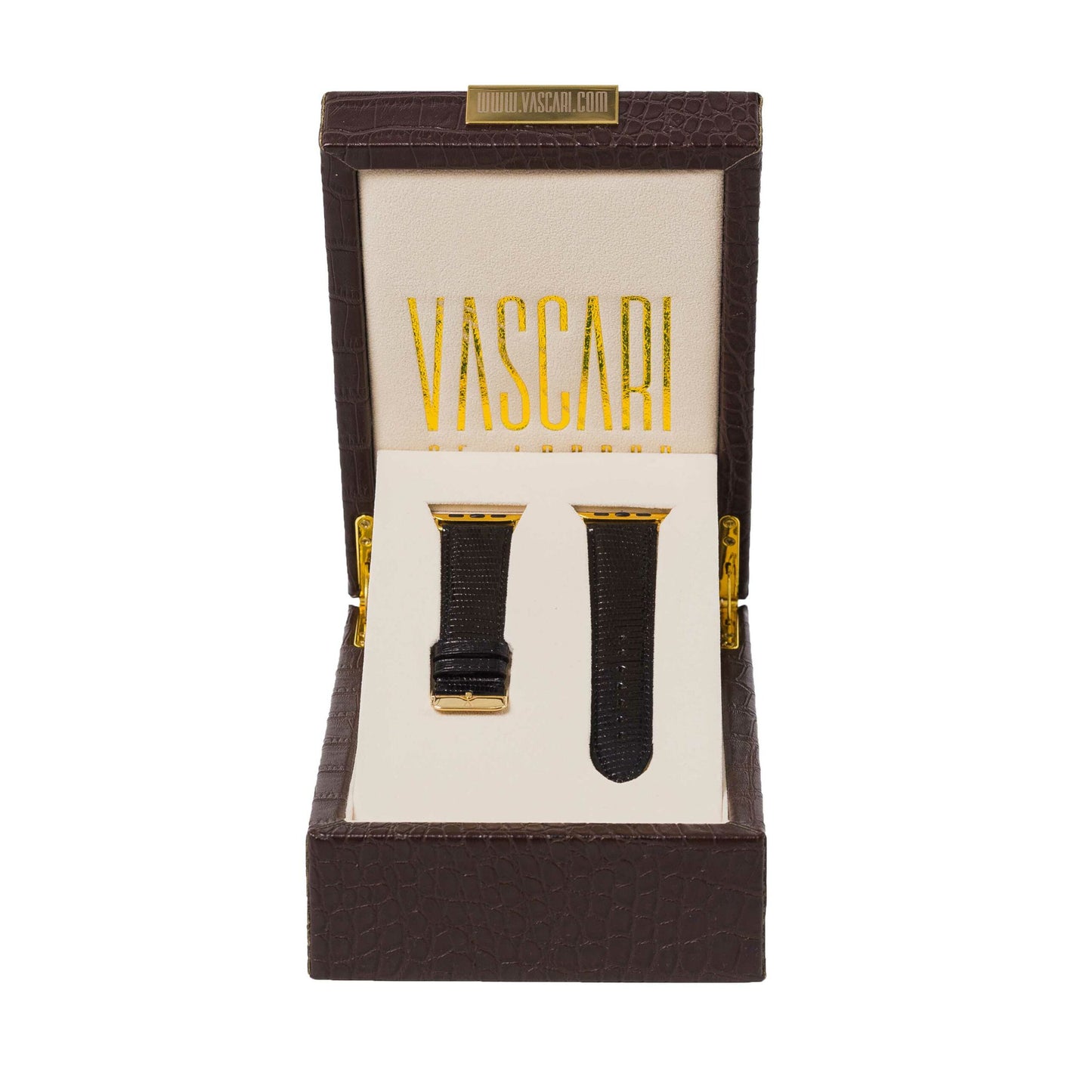 The Bank Lizard Apple Watch Strap In Vascari Box