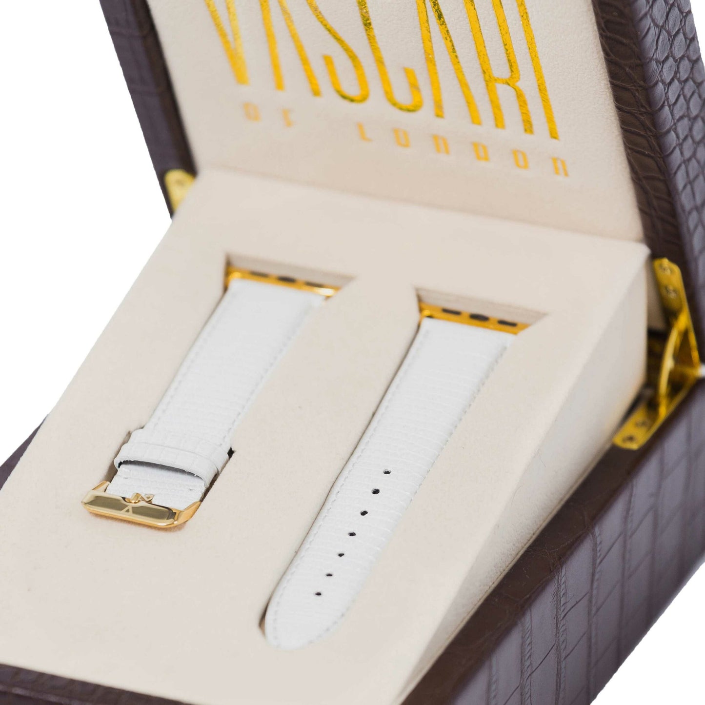 The Bloomsbury Lizard Apple Watch Strap Rare View