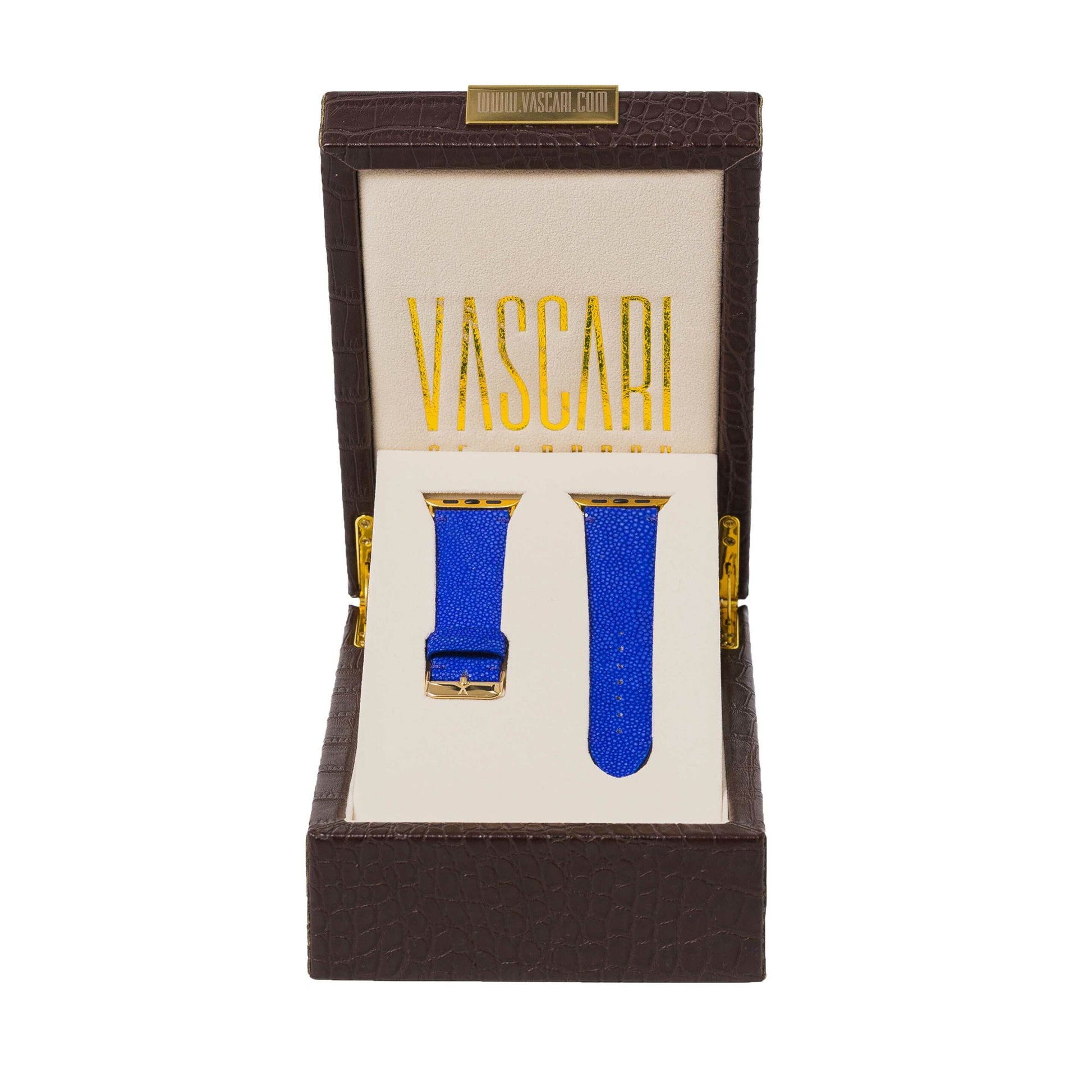The Camden Stingray Apple Watch Strap In Vascari Box