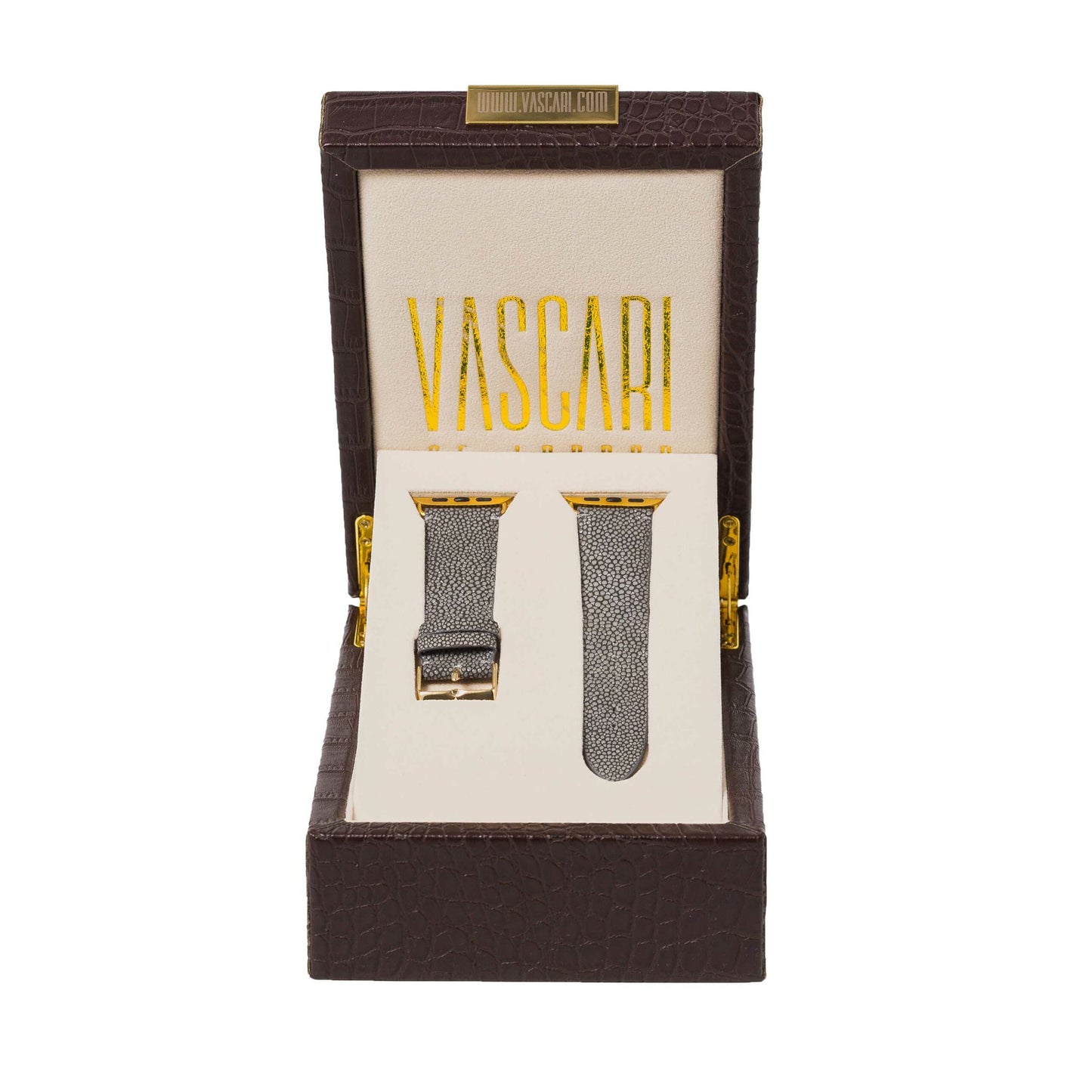 The Westminster Stingray Apple Watch Strap In Vascari Box