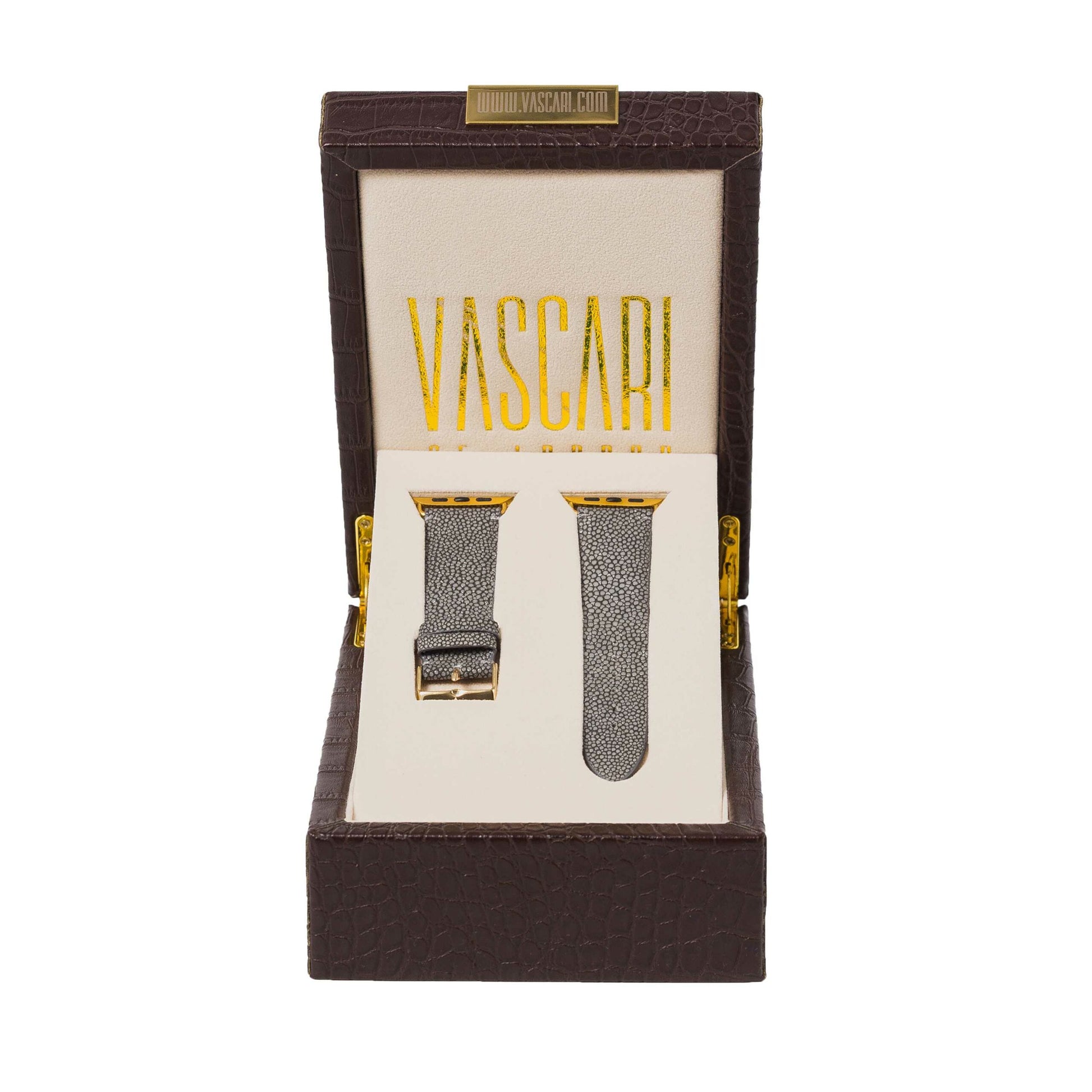 The Westminster Stingray Apple Watch Strap In Vascari Box