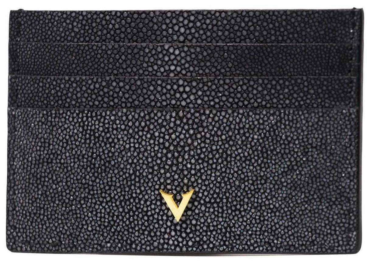 Genuine Black Stingray Leather Cardholder