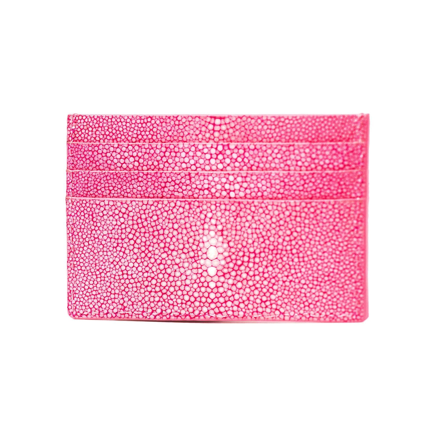 Rear view of Pink stingray cardholder